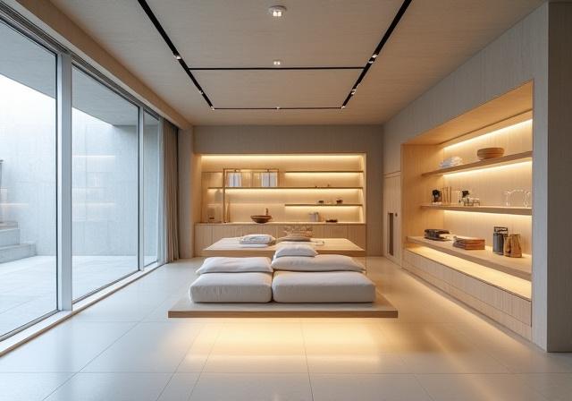 代官山にあるミニマルなセレクトショップの内観